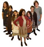 Brigid Harrington as Annie with orphans